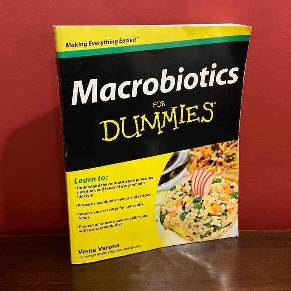 ⭐4 FOR $20⭐ Macrobiotics for Dummies Paperback Book - Picture 1 of 4